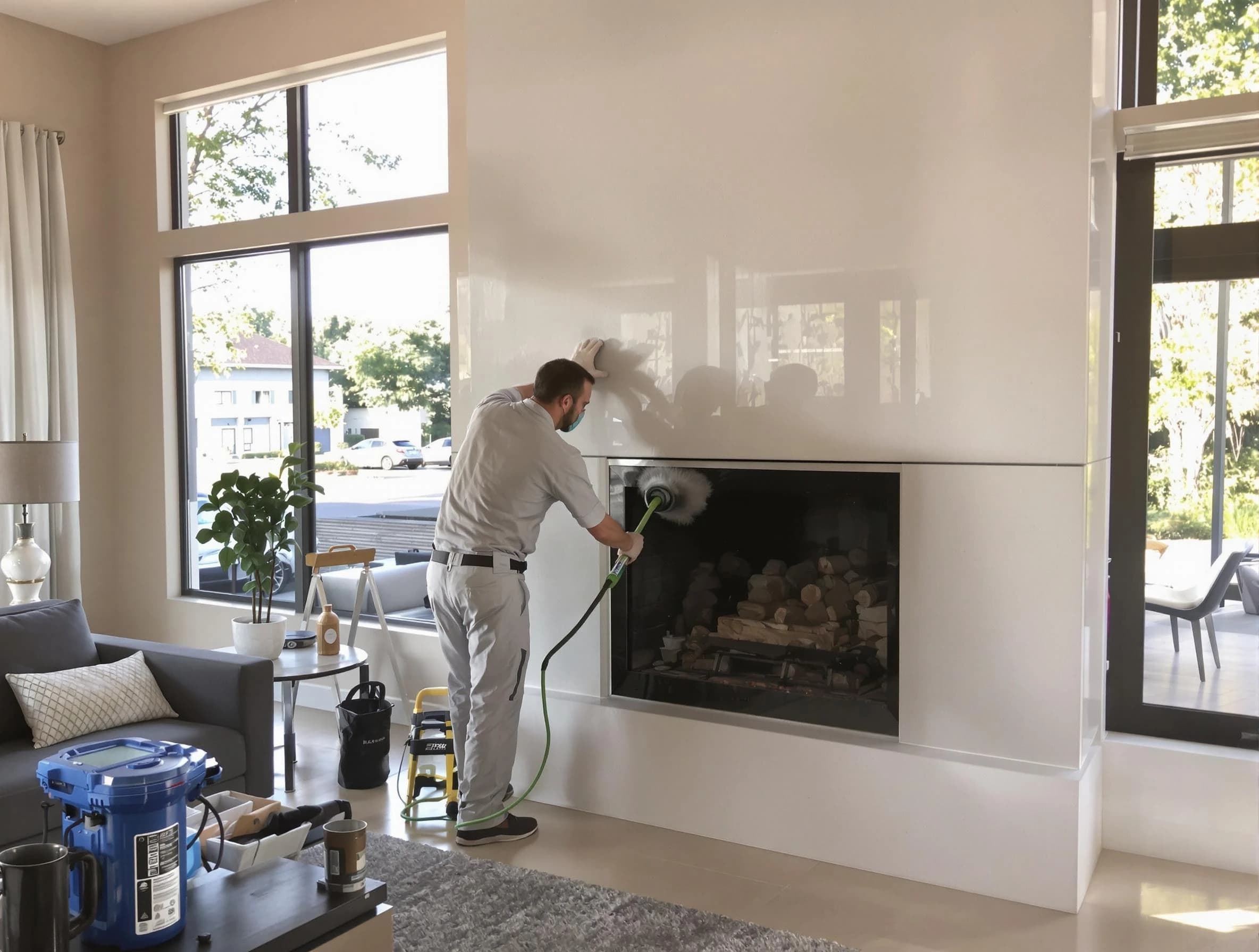 Purcell Chimney Sweep performing thorough soot removal in Purcell, OK