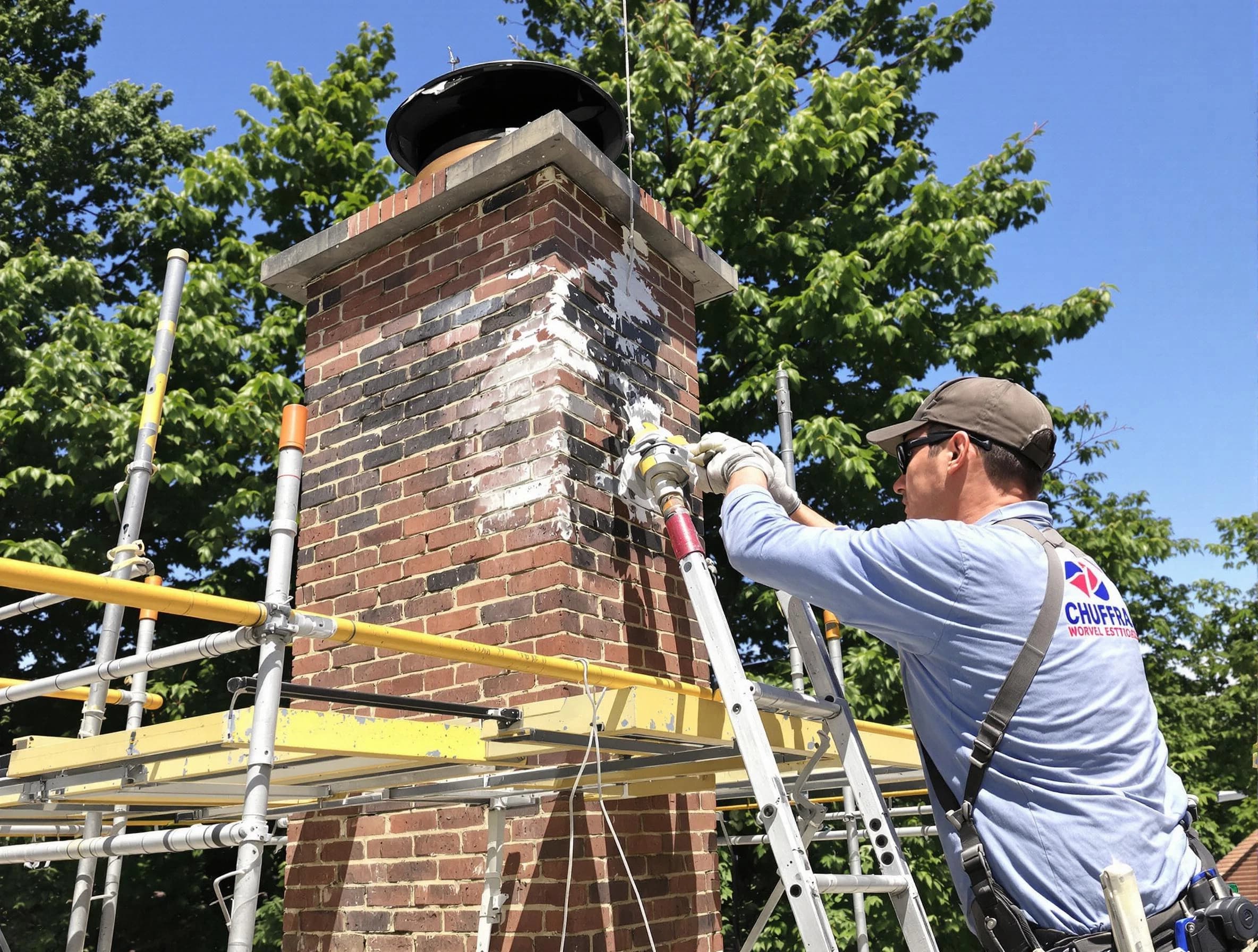 Structural chimney repair by Purcell Chimney Sweep in Purcell, OK