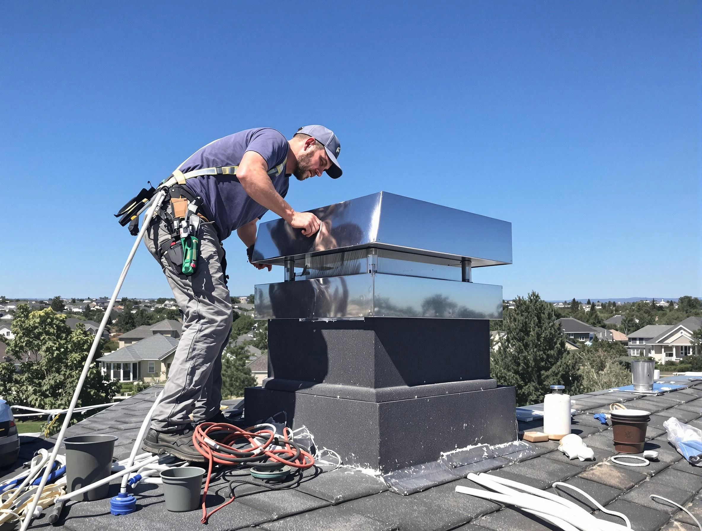 Chimney Cap Services in Purcell