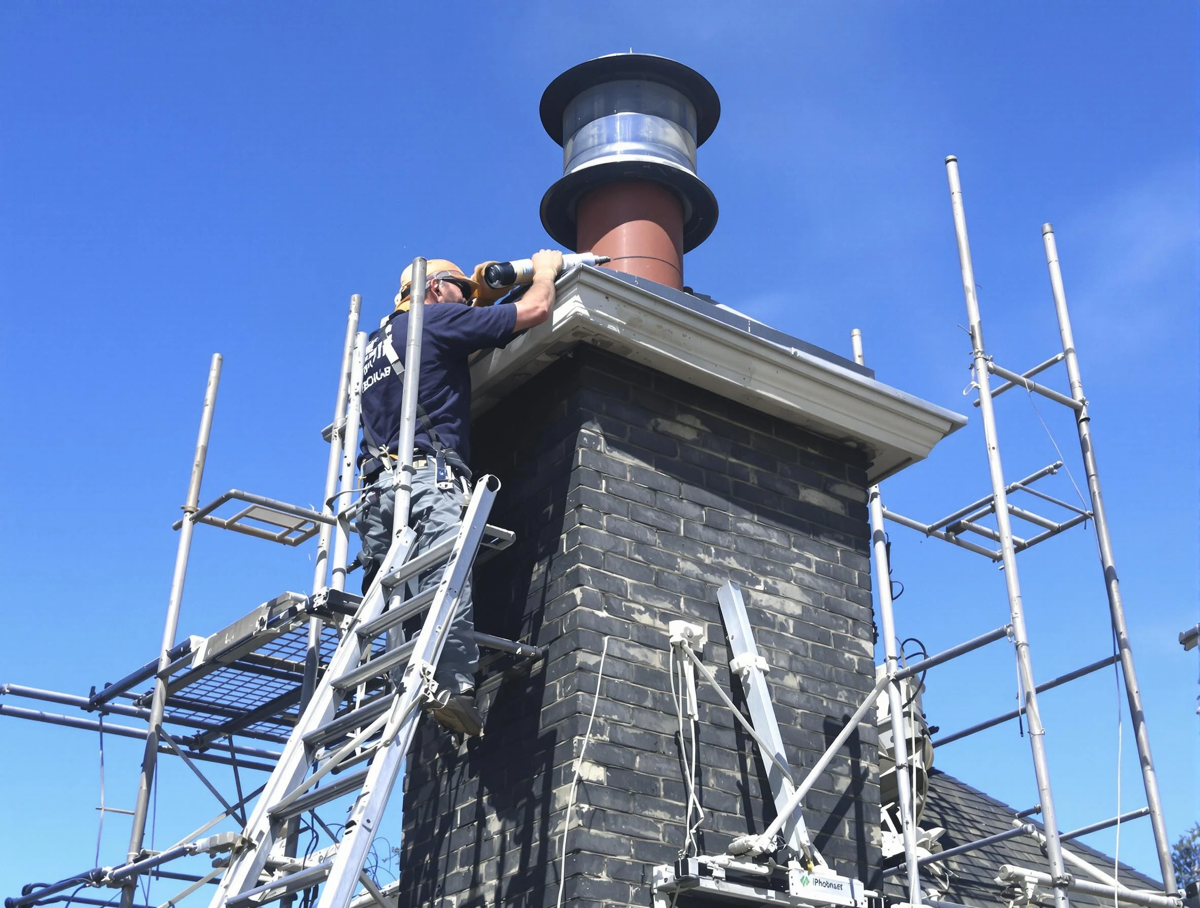 Sturdy chimney crown finished by Purcell Chimney Sweep in Purcell, OK